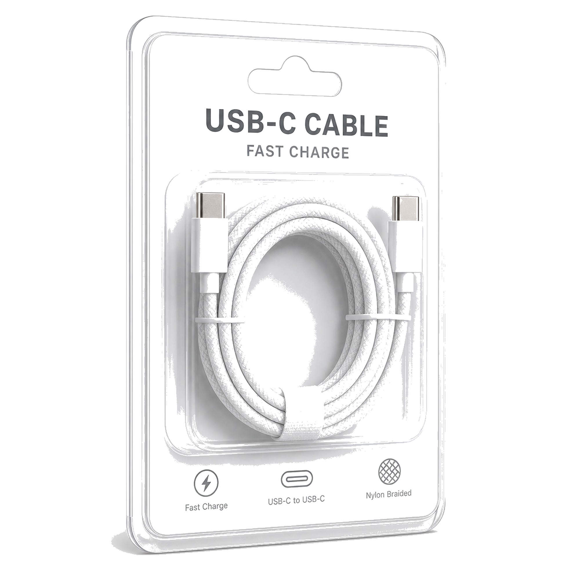 USB-C to USB-C Braided Cable — Fast Charge