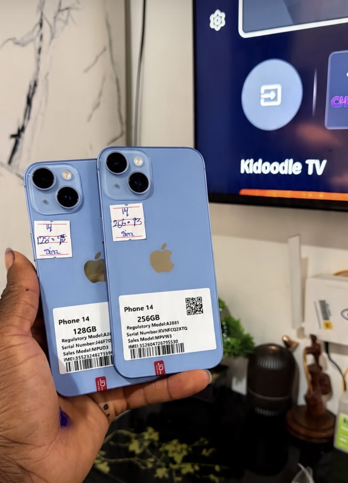 iPhone 14 128GB — Blue (eSIM Unlocked, Pair In Stock)