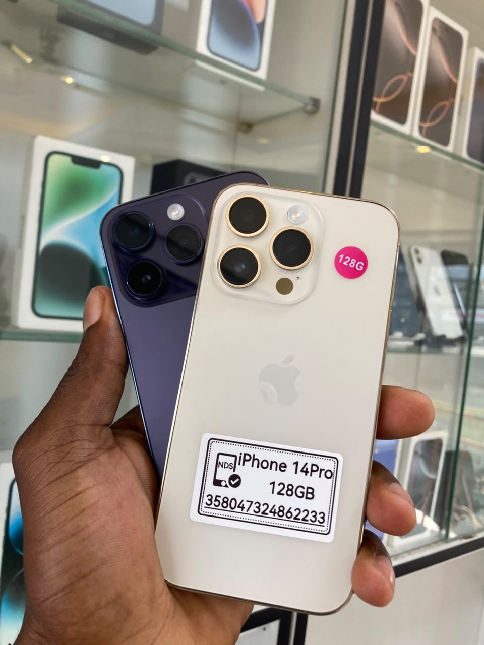 iPhone 14 Pro 128GB — Gold & Purple (eSIM Unlocked)