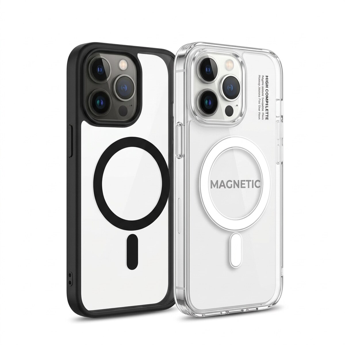 Packaged MagSafe Phone Case — Black / White