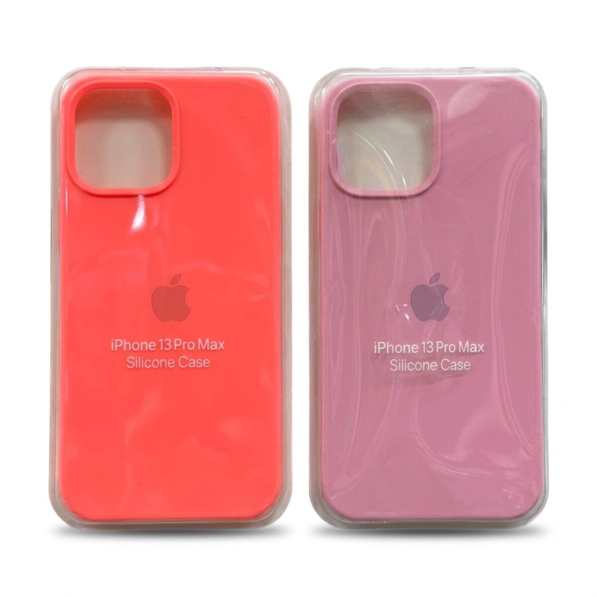 Solid Silicone Phone Case — Coral / Pink