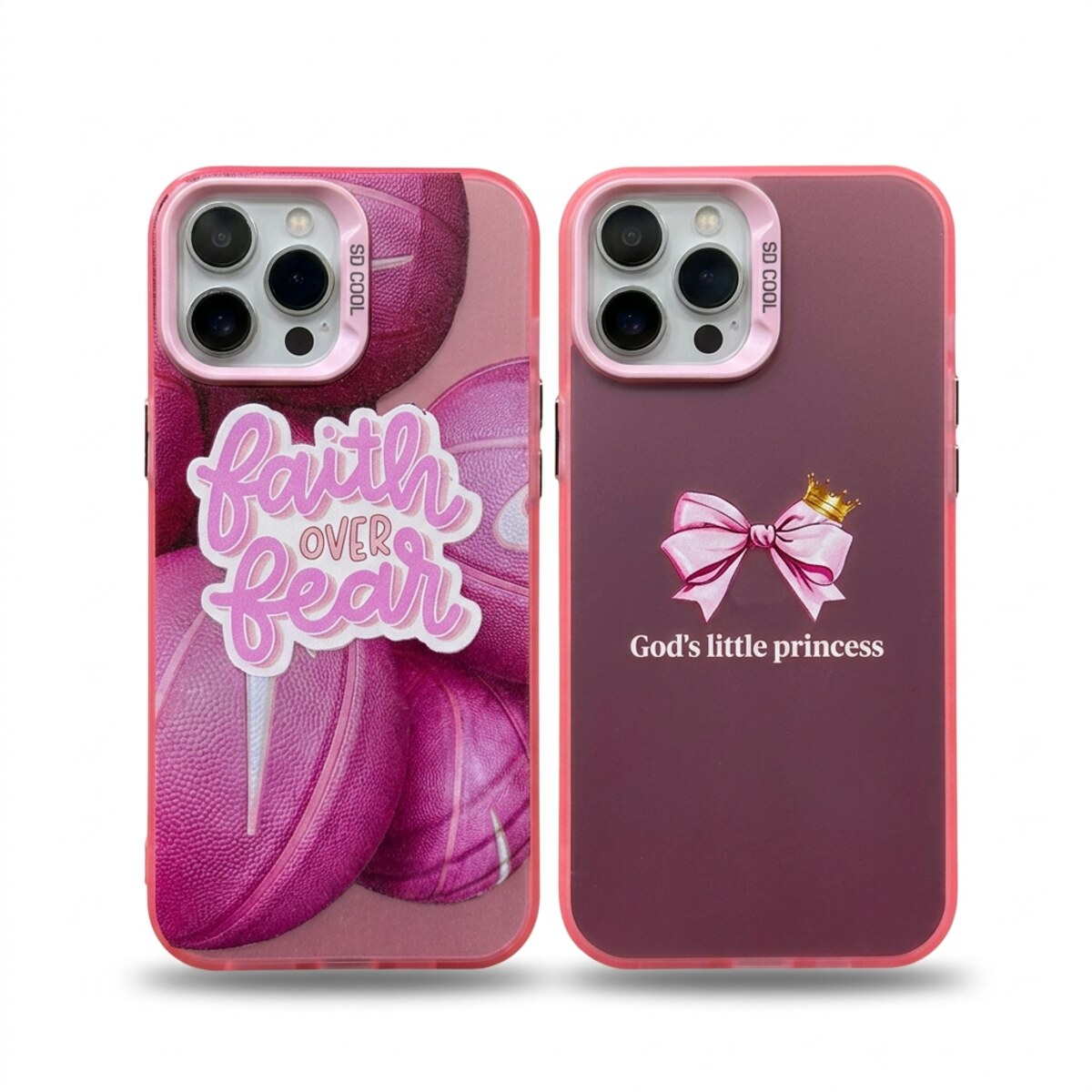 Pink Flower Fashion Phone Case Set