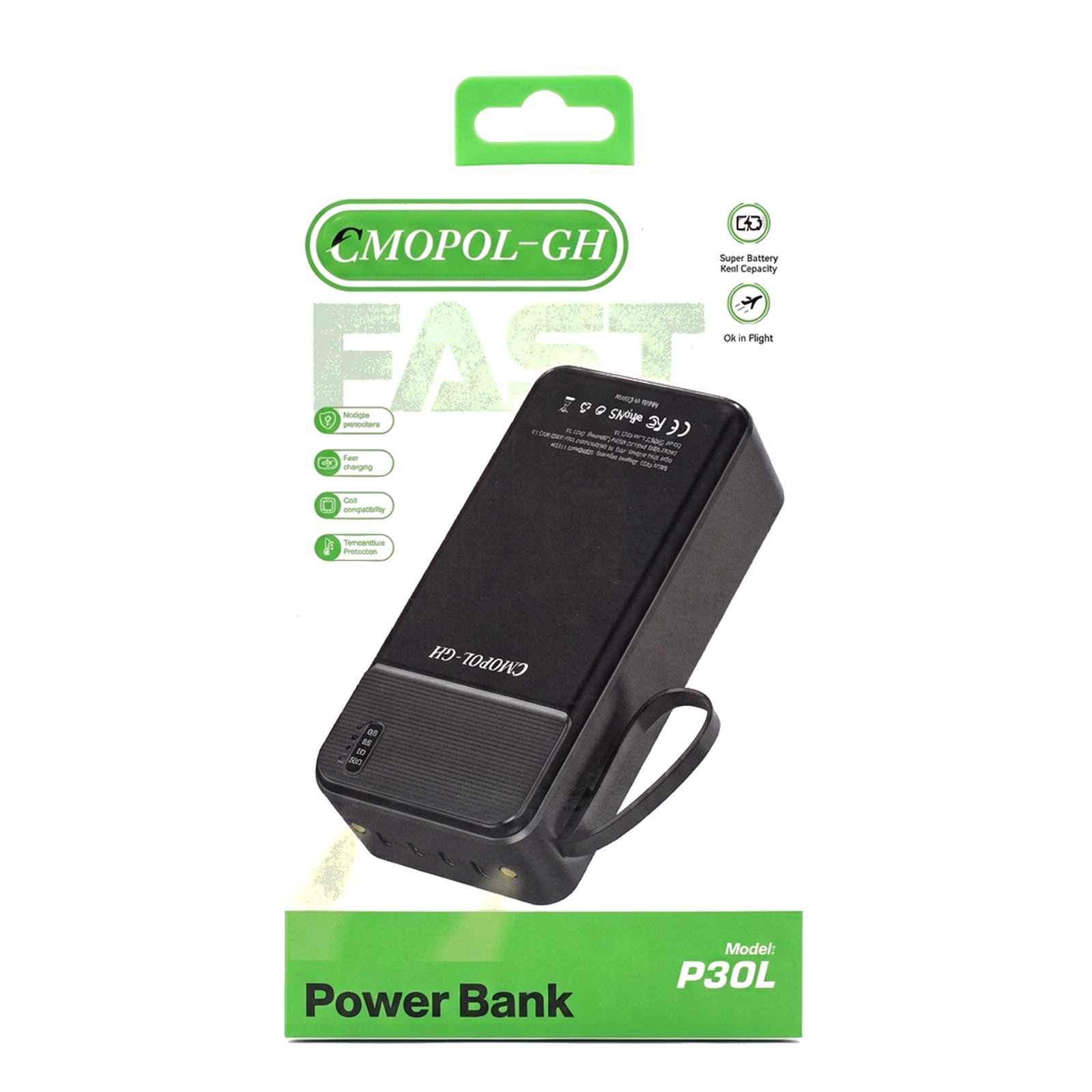 Cmopol-GH P30L Power Bank — Fast Charge, Compact Body