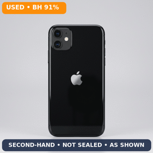 iPhone 11 64GB — Black (BH 91%)