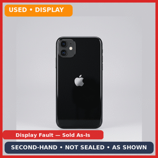 iPhone 11 64GB — Black (FAULT: Display)