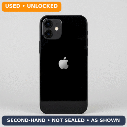 iPhone 12 128GB — Black (Unlocked, BH 100%)
