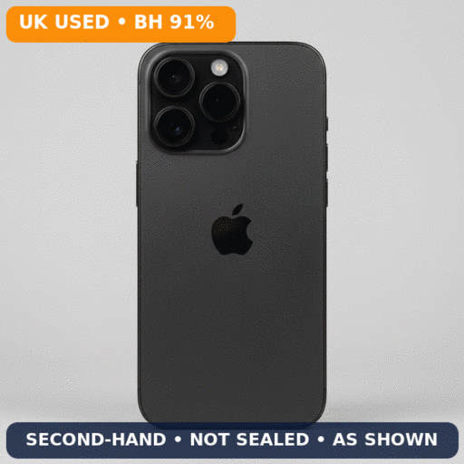 iPhone 16 Pro Max 256GB — Space Black (eSIM Unlocked)